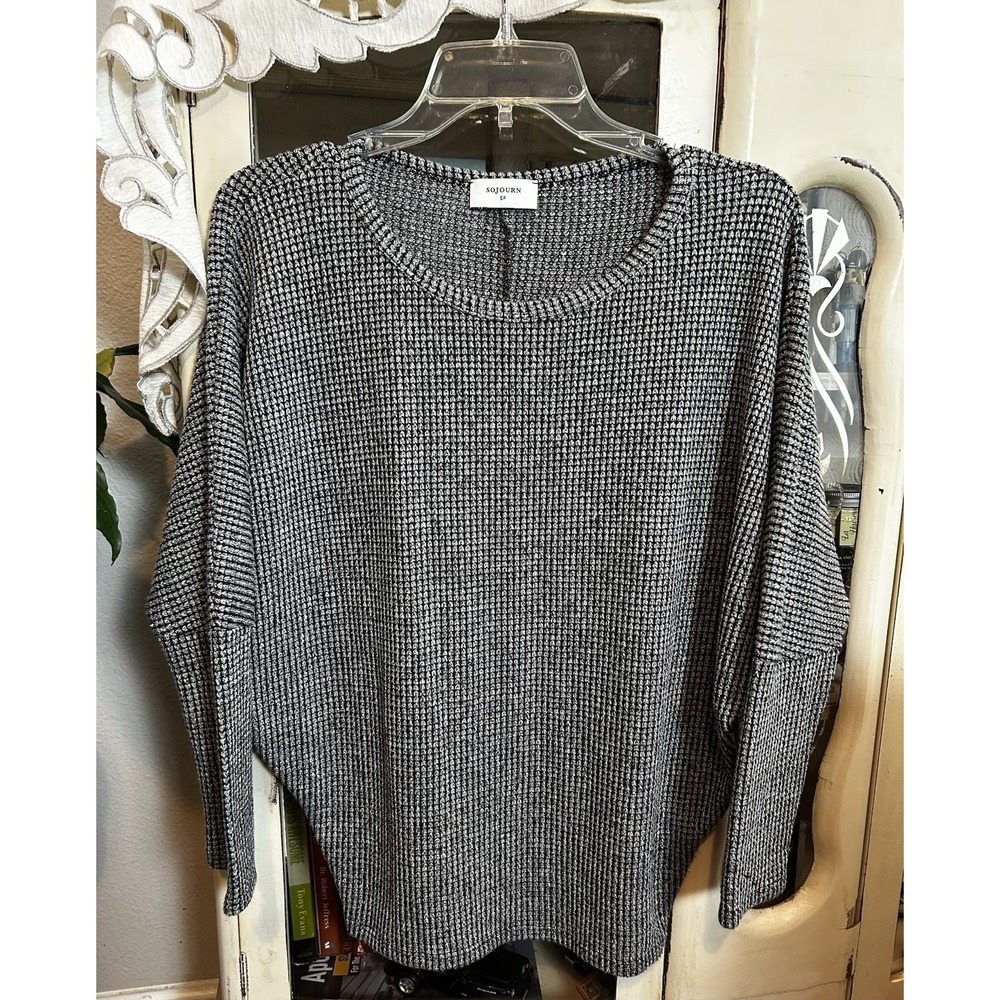 Sojourn Heather Grey Women's Soft Sweater Petite Small